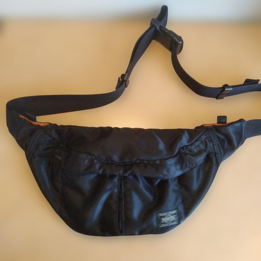 【美品】PORTER タンカー ウエストバッグ ボディバッグ 黒
