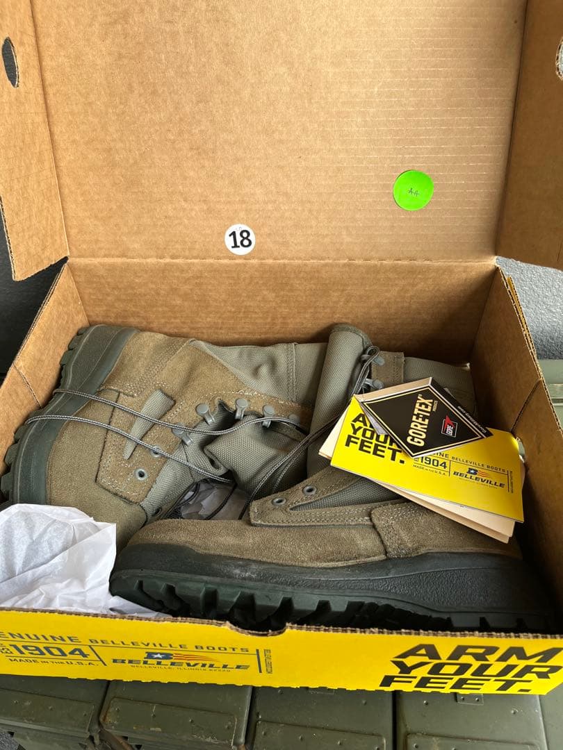 米軍放出新品Bellevilleコンバットブーツ 6.5R ゴアテックス 実物