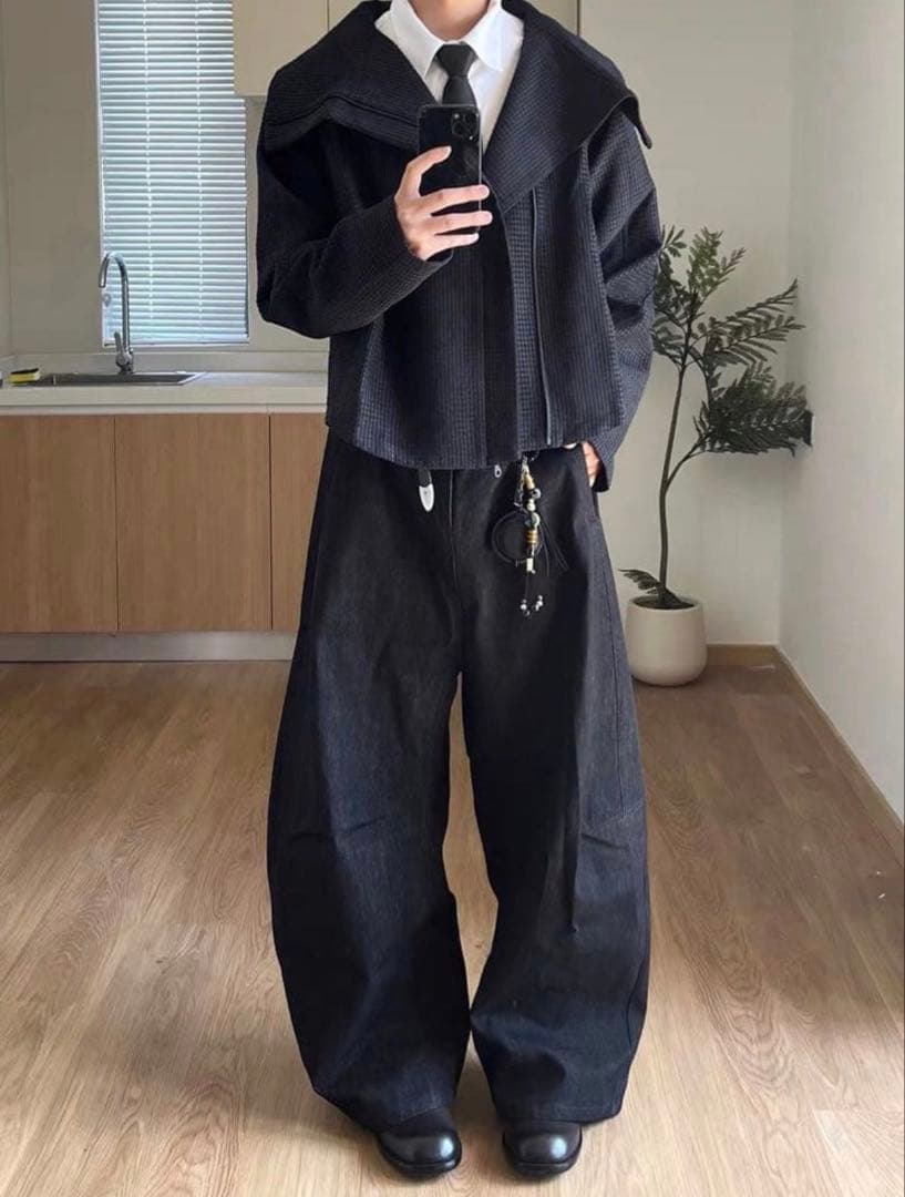 JCAESAR ZIPPER-JACKET WITH H斜めジップジャケット短丈 - メルカリ