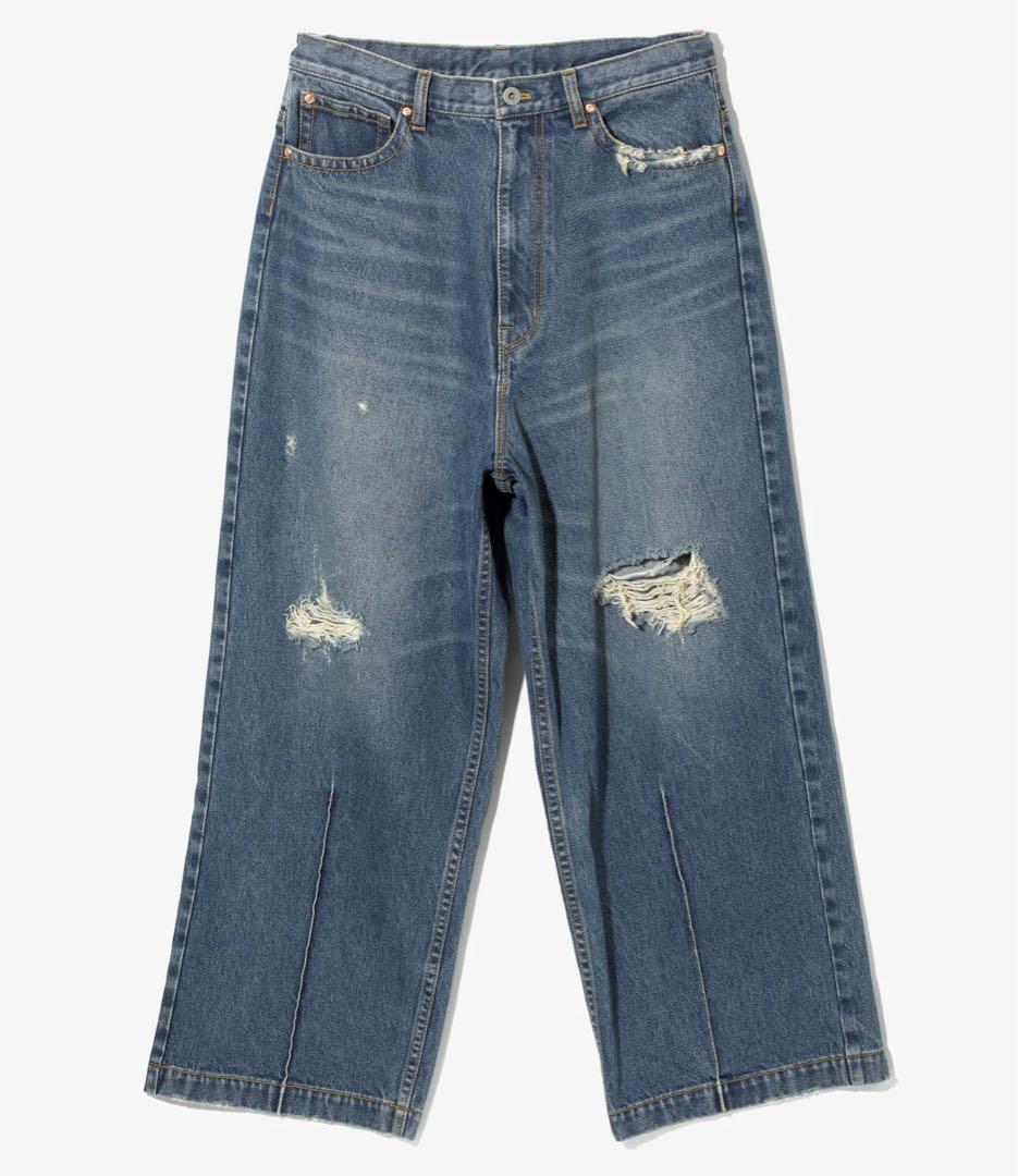 RhodolirioN ロドリリオン ダメージデニム 40%OFF】RHODOLIRION ロドリリオン 5ポケット サルエル デニム パンツ