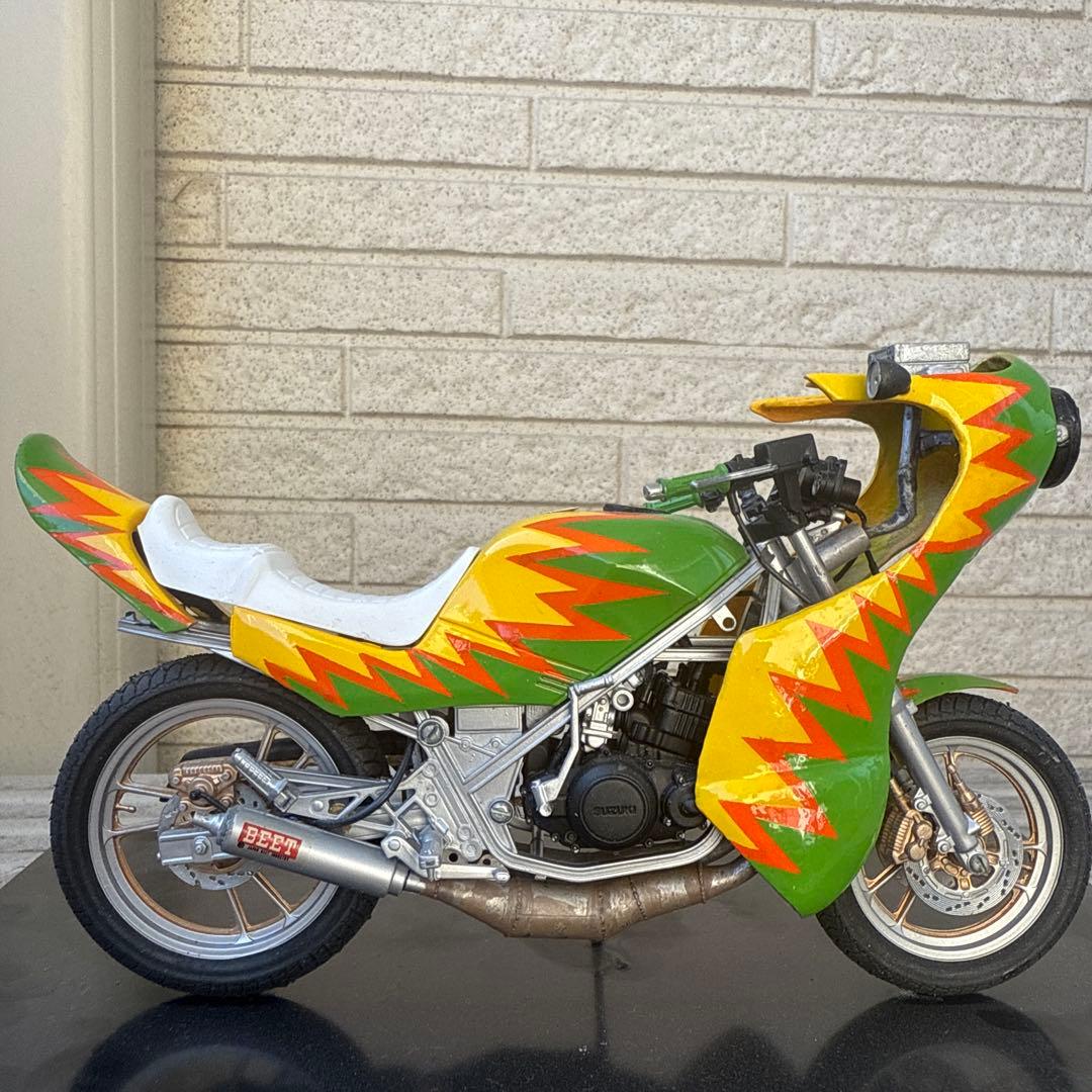 俺のマシン　RG250R 完成品　当時物　旧車會　暴走族　爆発カラー　1/12