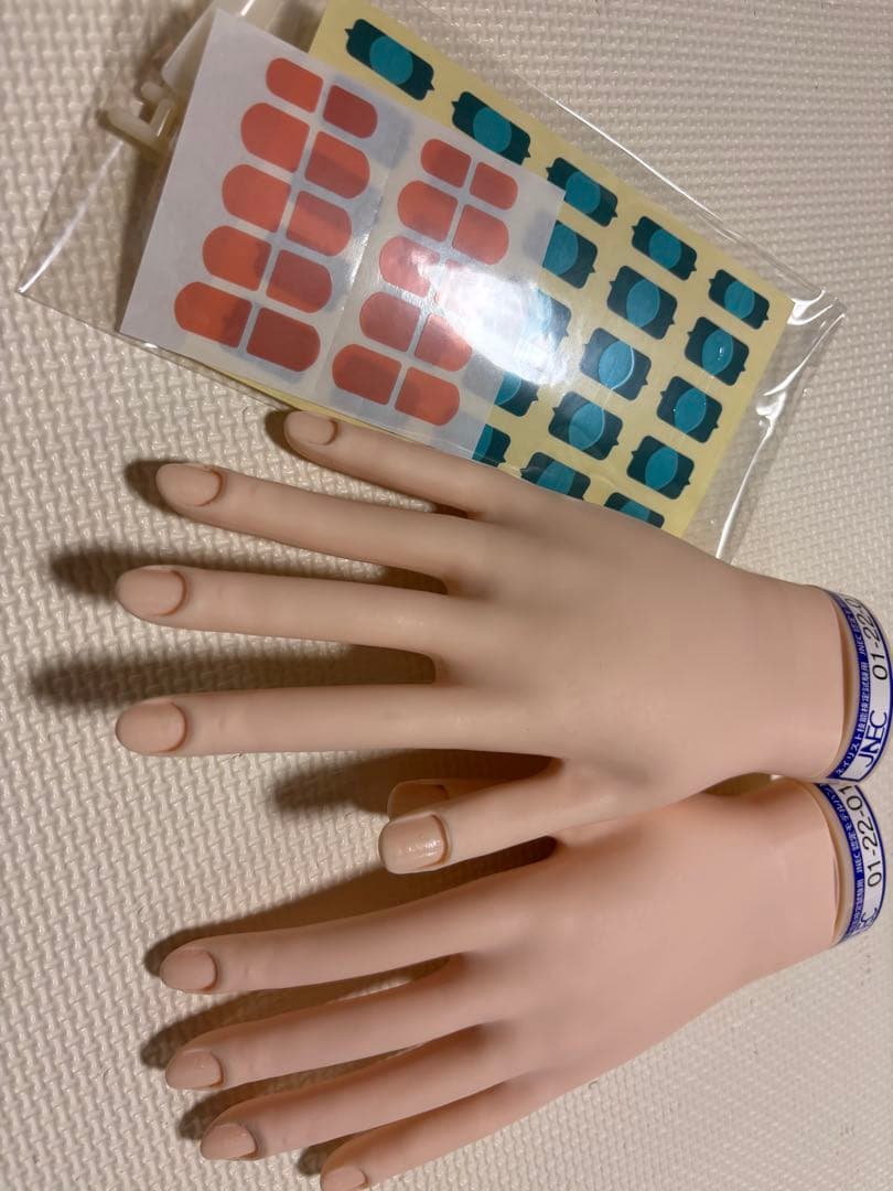 【一度のみ使用】　ネイリスト技能検定試験用　JNEC認定モデルハンド　セット