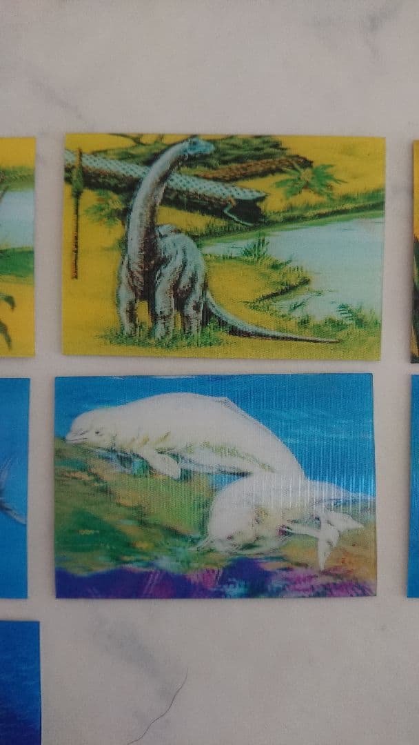 美品】明治チョコ 恐竜ワールド 超立体3Dカード 当時 食玩 90年代