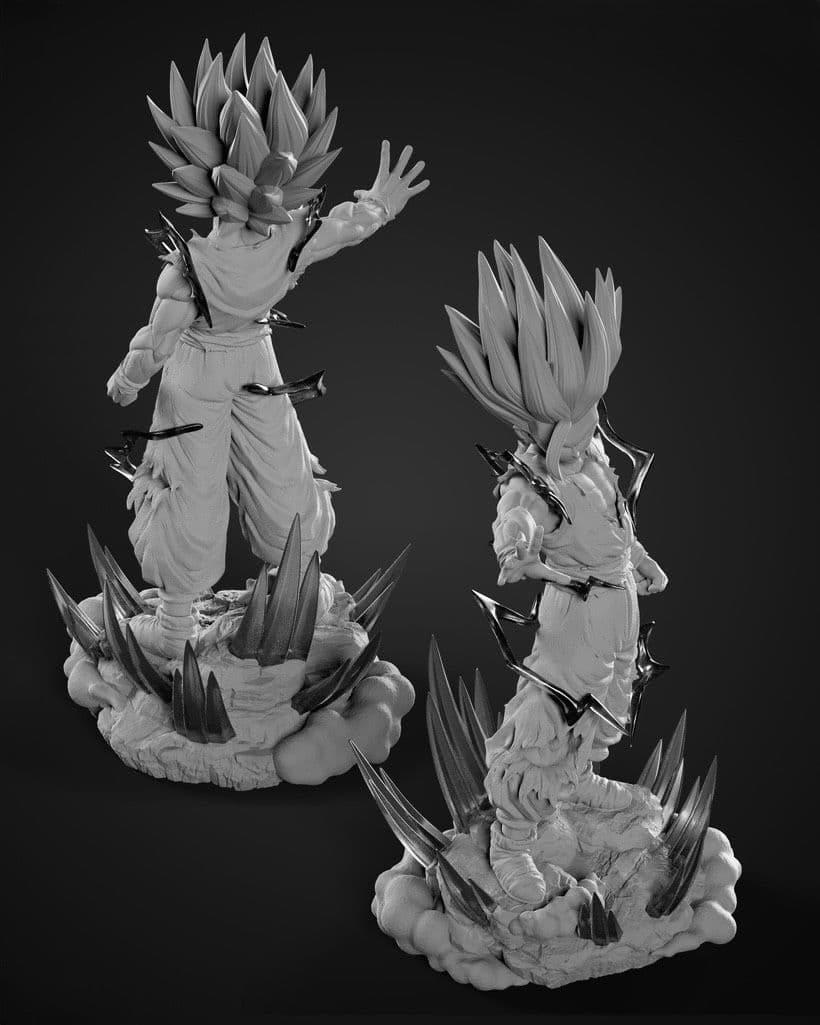 孫悟飯 SSJ2 ガレージキット フィギュア ドラゴンボール 1/7 - メルカリ