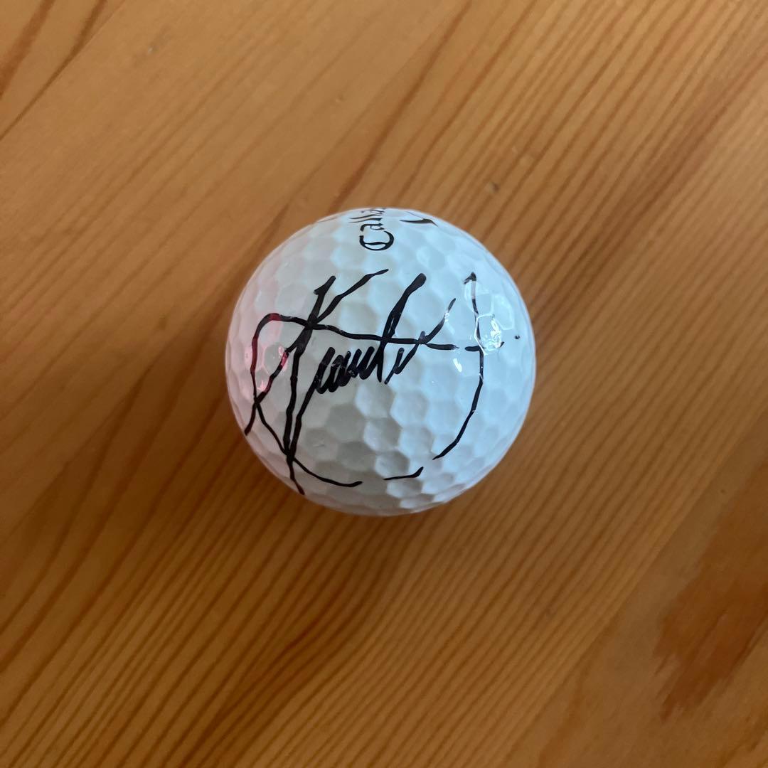 直筆サインボール ゴルフ ザンダー・シャウフェレ選手 東京五輪