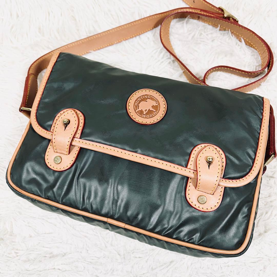 ハンティングワールド ショルダーバッグ メッセンジャー バチュー