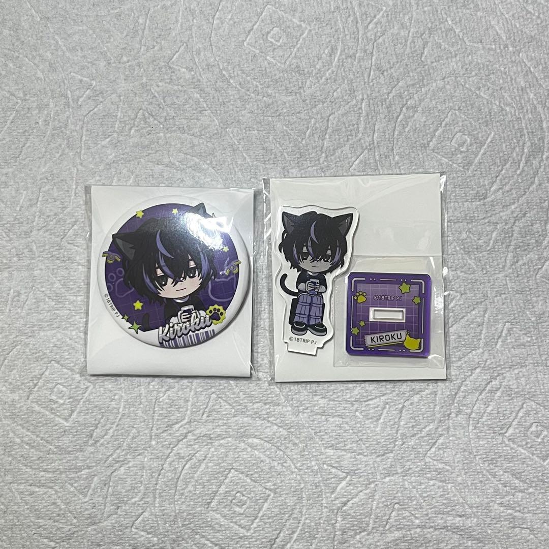 18TRIP エイトリ まねきねこ 衣川季肋 缶バッジ ミニアクリルスタンド