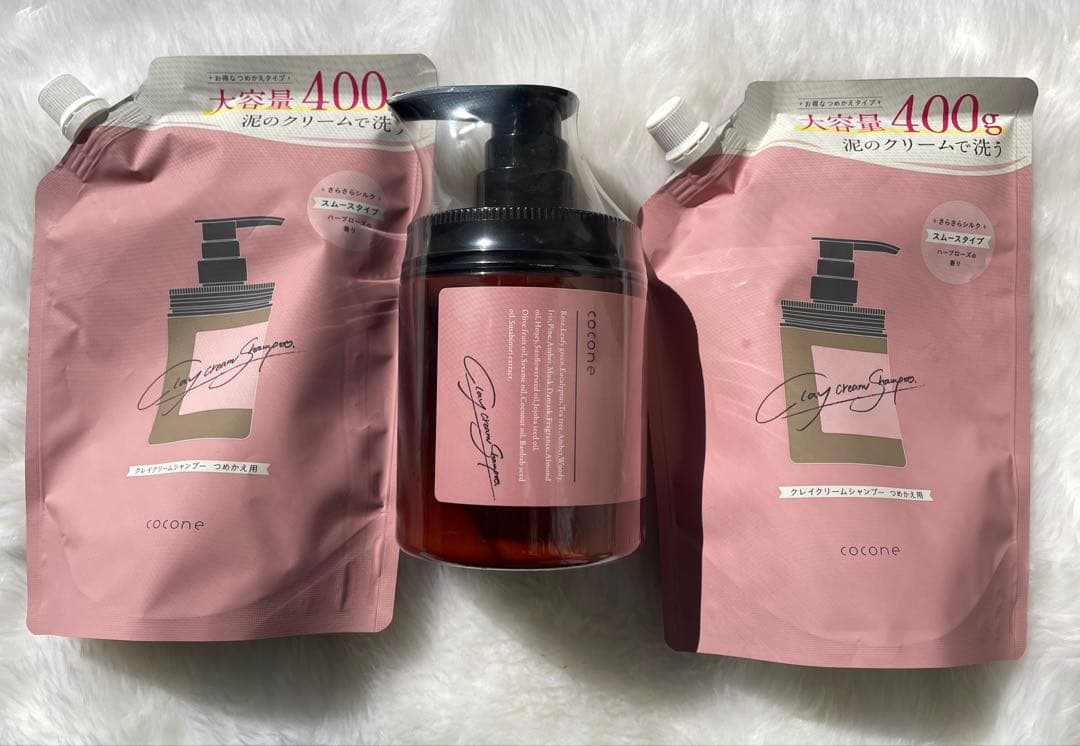 cocone クリームシャンプー 400g スムースタイプ