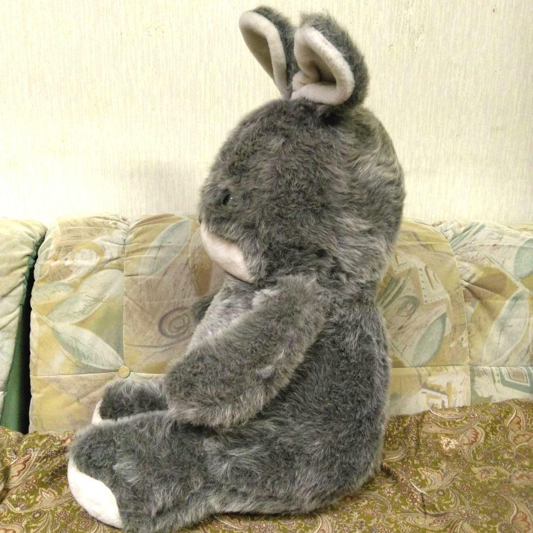 昭和レトロ 特大 ぬいぐるみ うさぎ グレー レトロファンシー かわいい