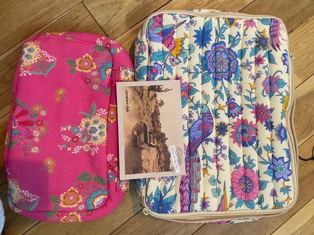 spell バッグ　quilted packing cubes lovebird