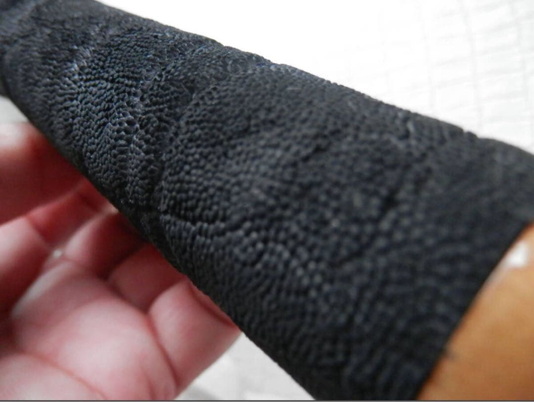 極美品】象革 エレファント 本革 レザー ブラック ビリヤード グリップ