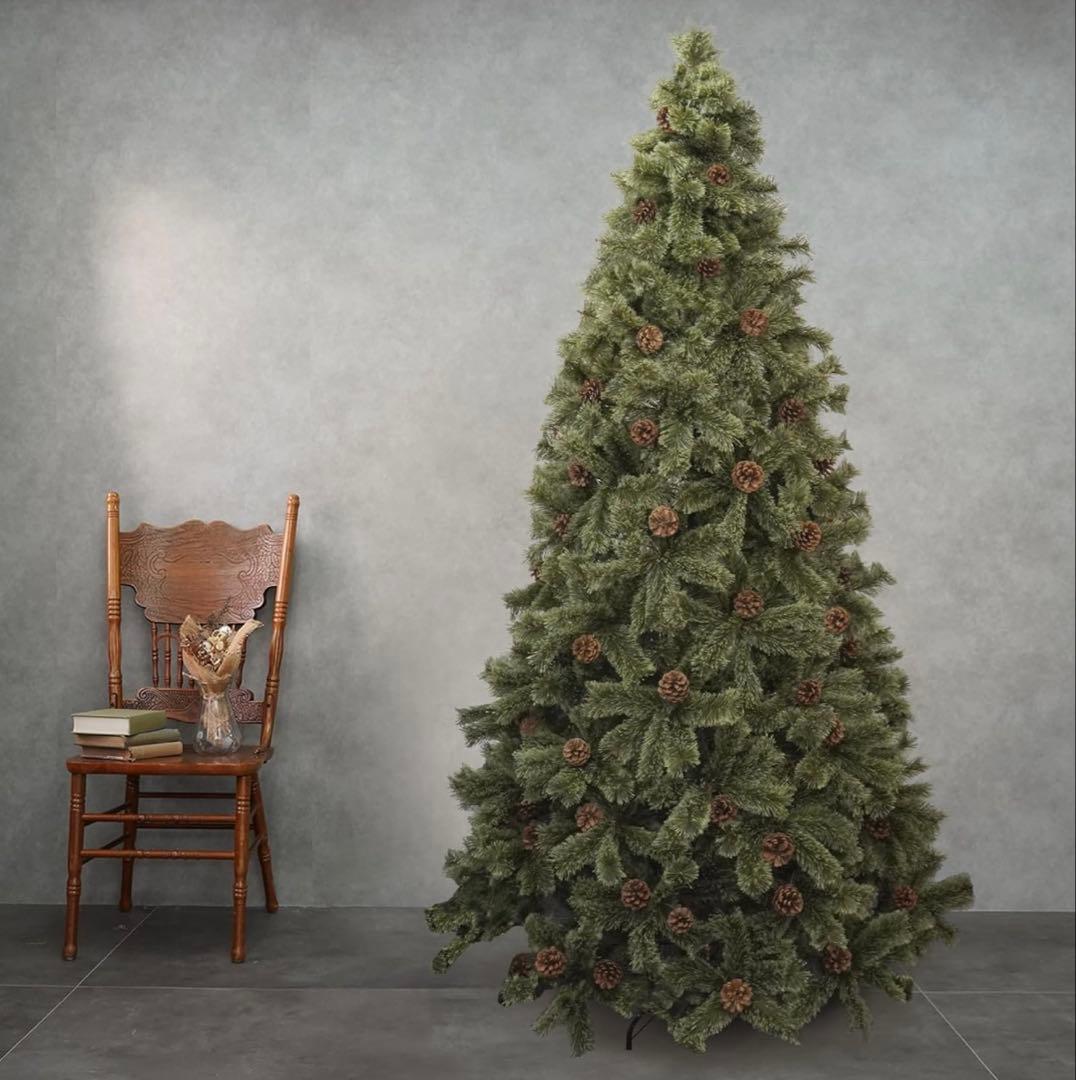 【新品同様】クリスマスツリー240cm キャロルツリー 240cm オーナメントセット 70個付き【送料無料】