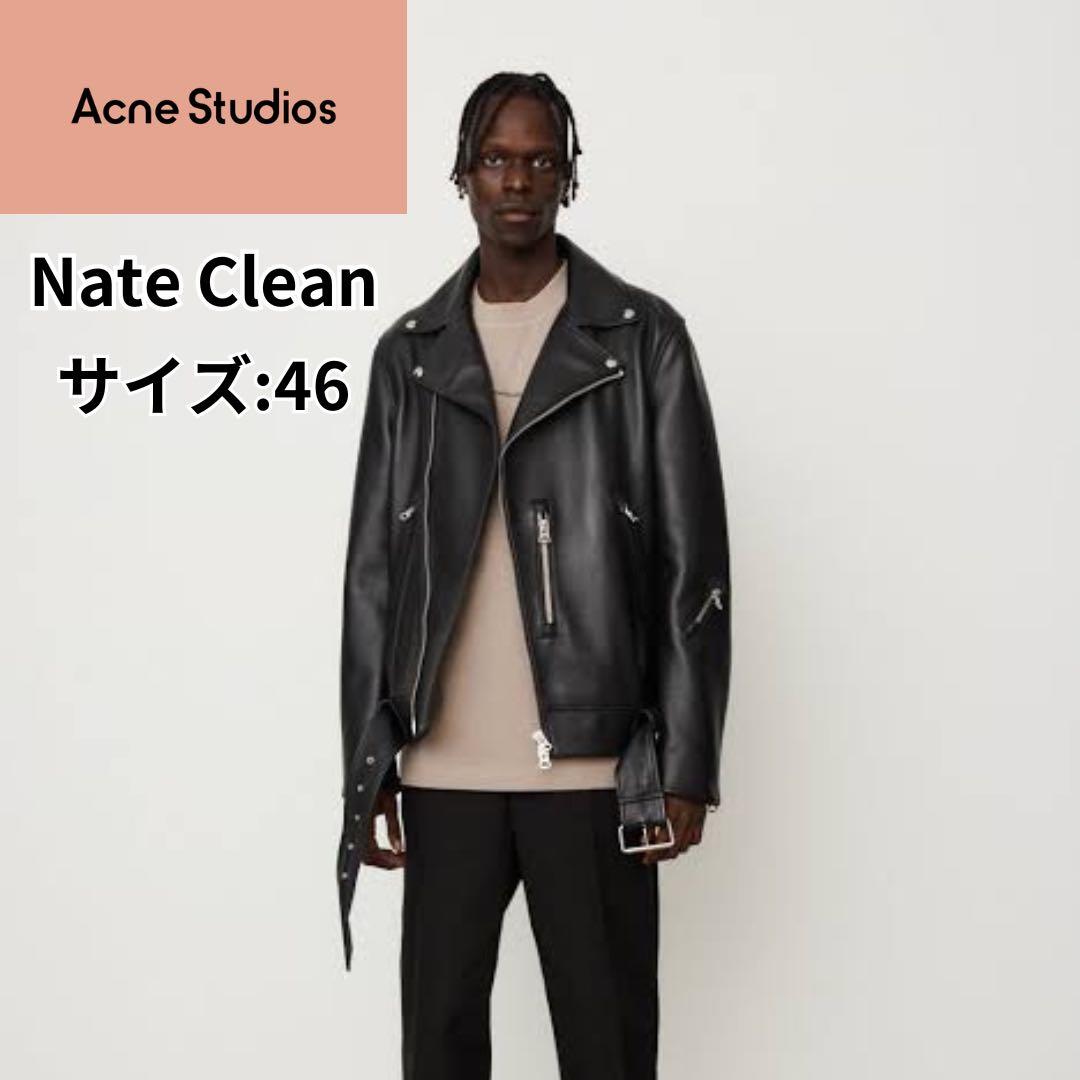 ACNE STUDIOS レザー ダブルライダース nate clean - メルカリ
