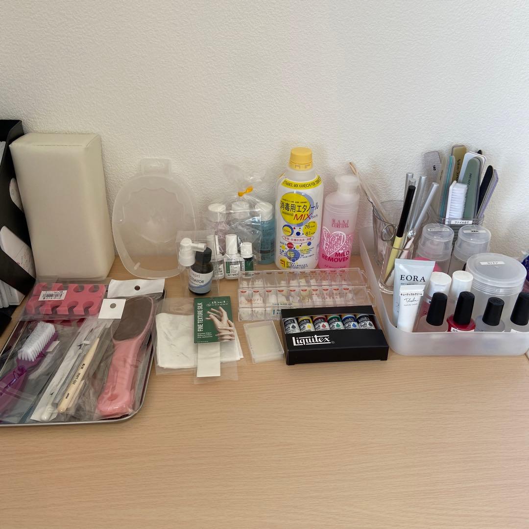 ネイリスト検定セット　初級中級上級三級二級取得用セット（バラ売り無）