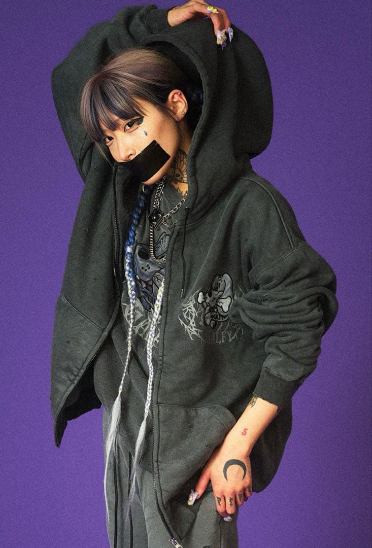 ガルフィー 染め染め わんちゃん ボロボロパーカー 中型犬