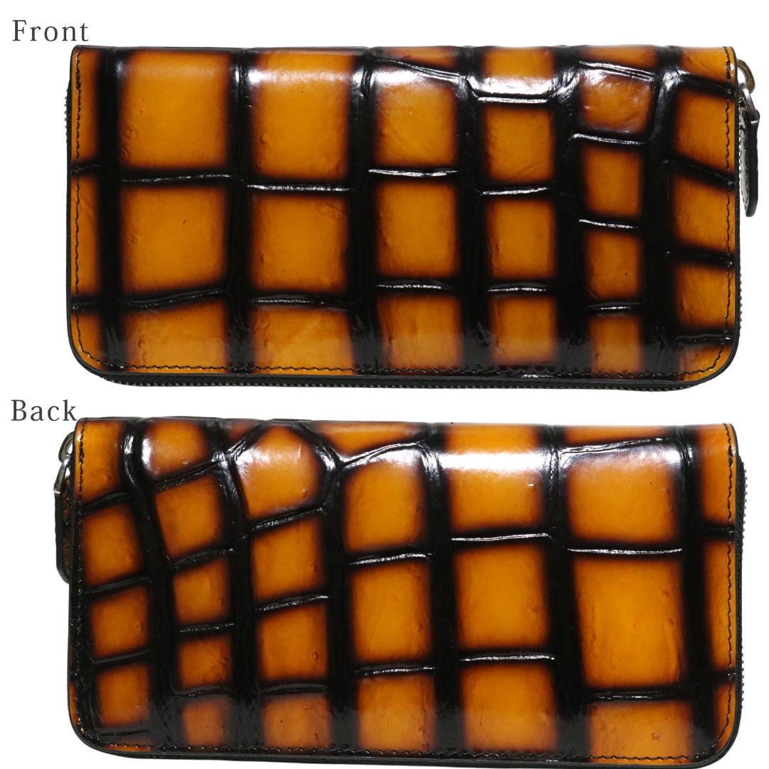 z45 クロコダイル 目地染め 長財布 メンズ レディース 新品未使用 ブランド