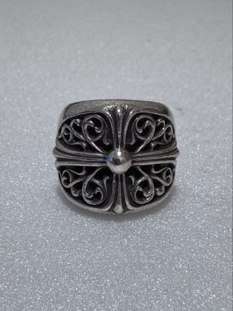 【購入条件あり】クロムハーツ　クラシックオーバルクロスリング　22号