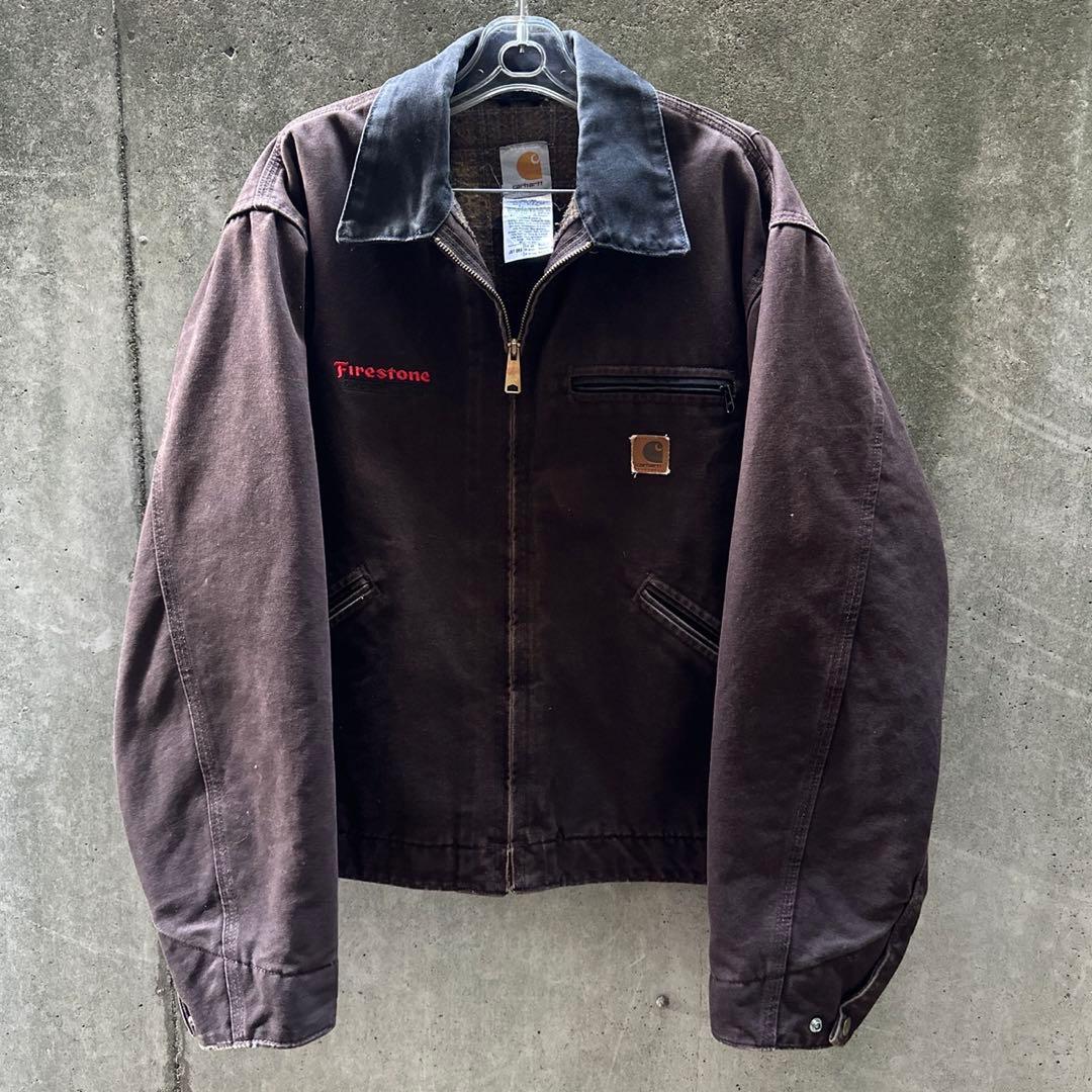 【USA製】carhartt デトロイトジャケット J97 DKB Carhartt（カーハート） 00s DETROIT JACKET デトロイト 裏地チェック