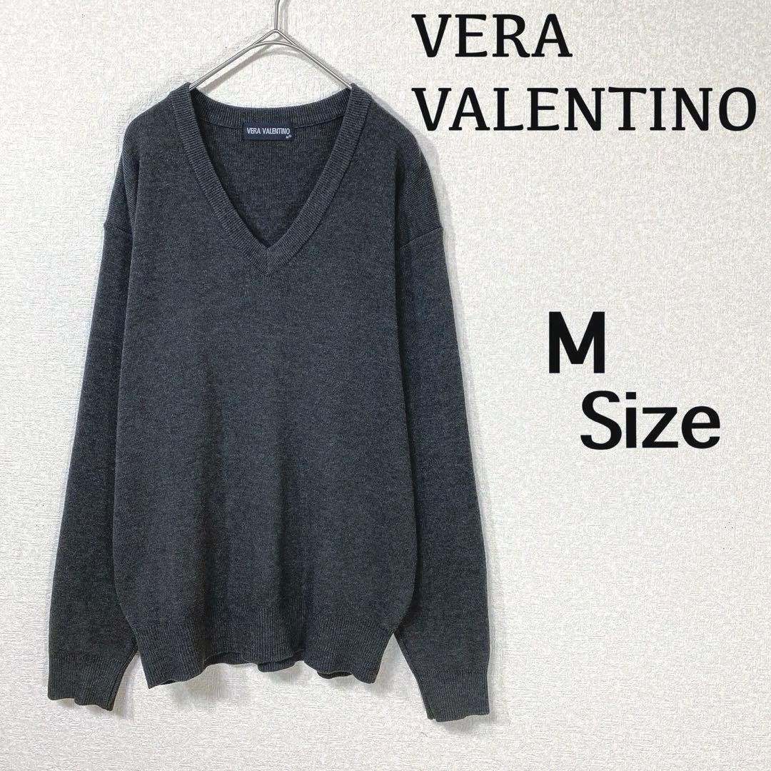 ヴェラヴァレンティノ』(M)＊長袖ニット＊セーター＊シンプル＊V