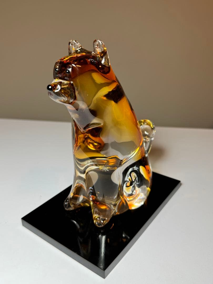 津軽びいどろ　2018年 干支「戌（犬）」置物