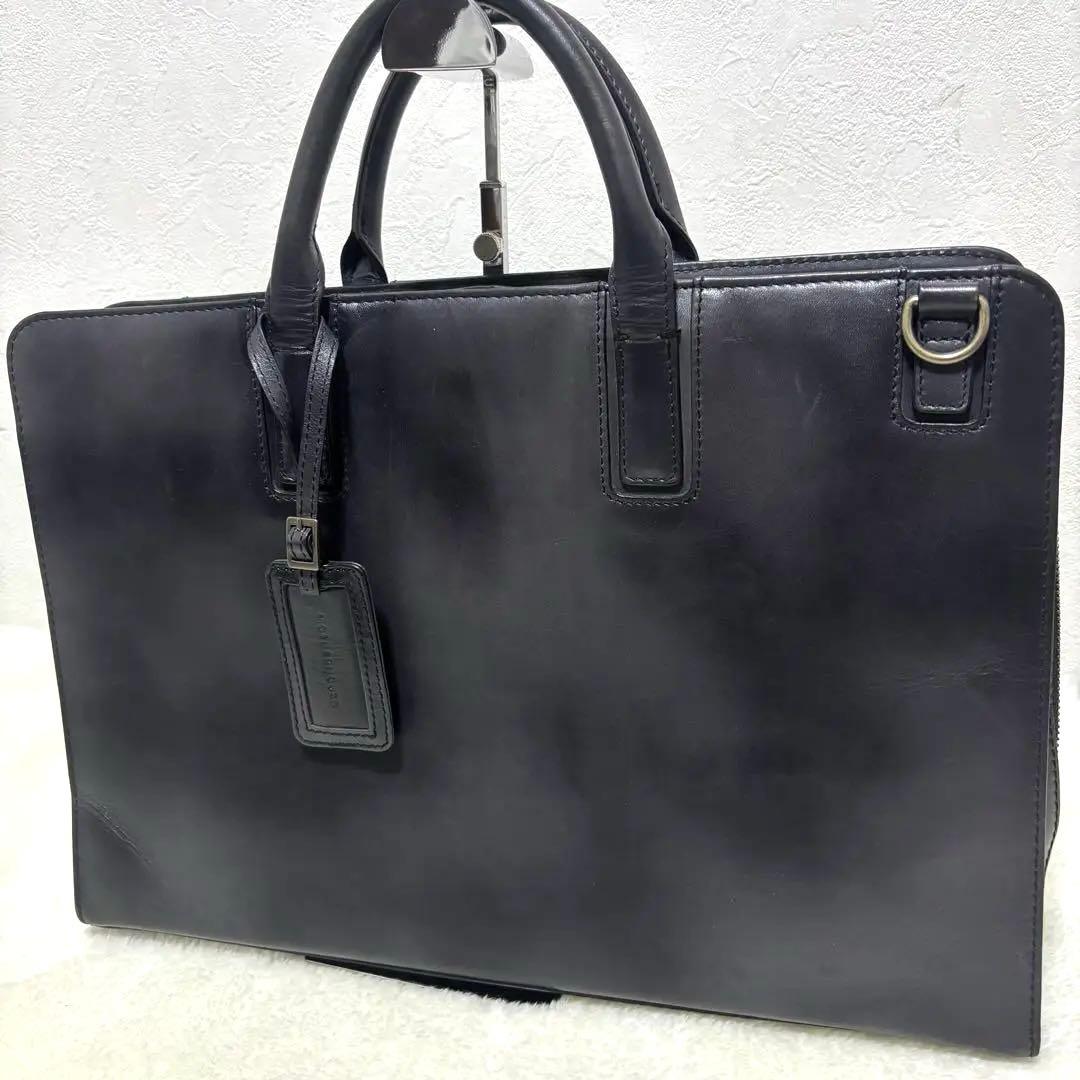 【希少】マザーハウス　アンティーククラシック　ビジネスバッグ 本革 レザー