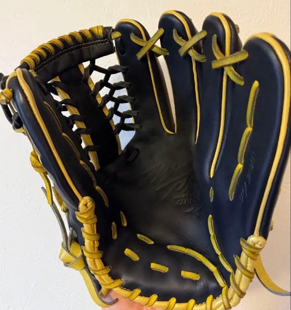 定価8万強】ミズノプロ 西川モデルオーダーグラブ 軟式 シャンパンイエロー