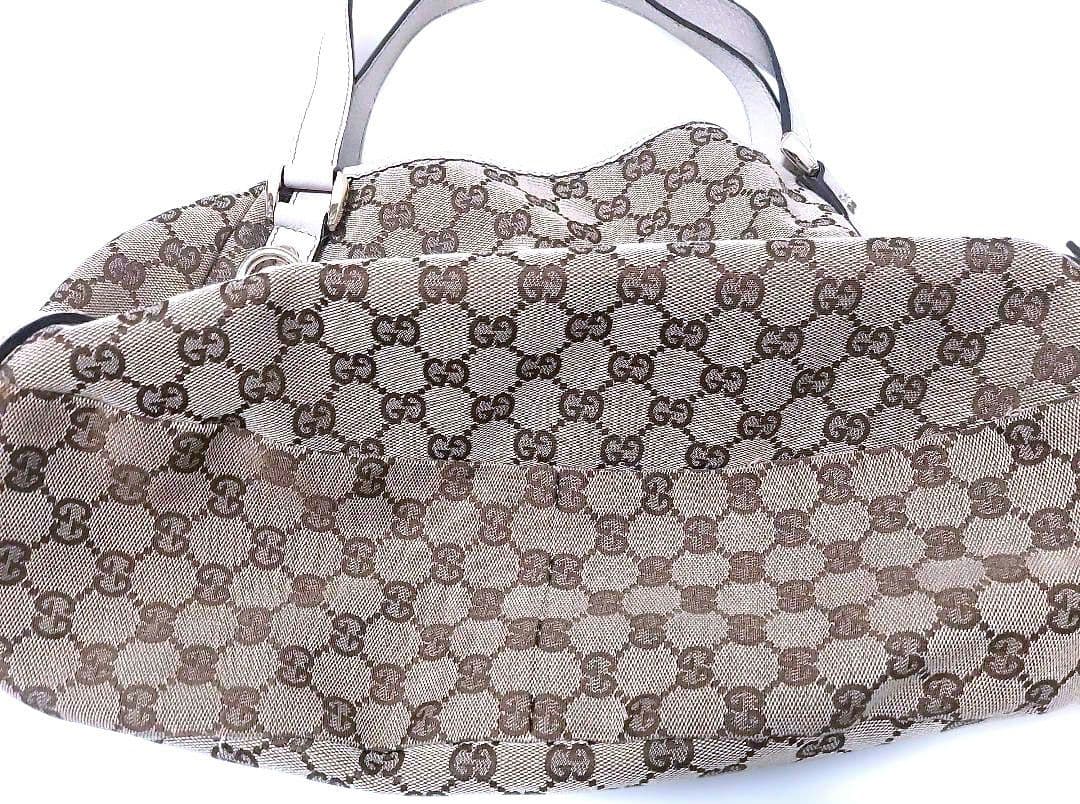 GUCCI GGパターン トートバッグ ベージュ 廃盤激レアモデル - メルカリ