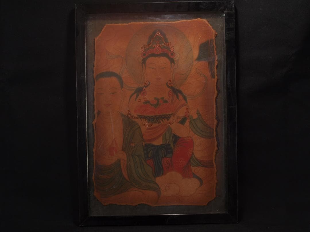 骨董市掘り出し品 中国唐時代　敦煌莫高窟壁画AK1905A7-2 神韻芸術団 | 敦煌の莫高窟 (日本語)