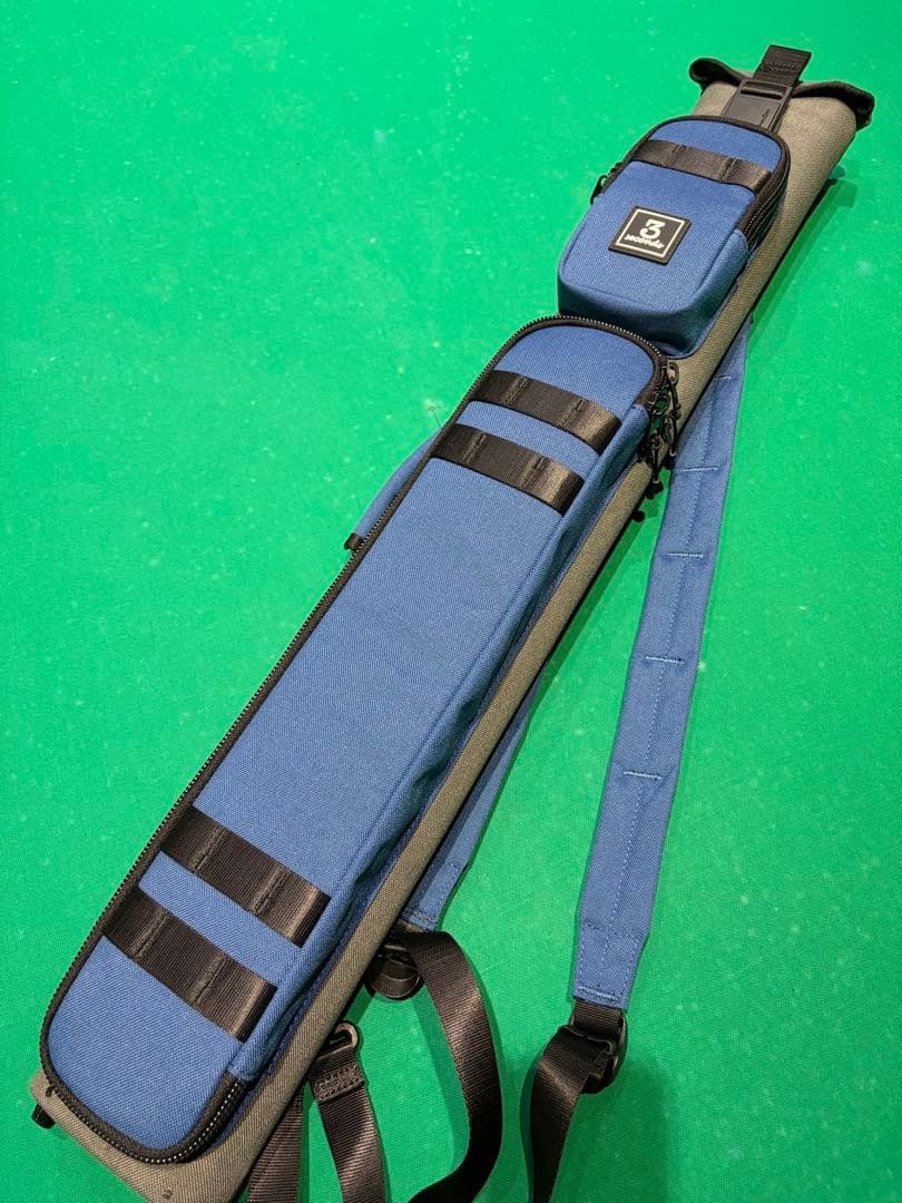【極美品】3 seconds ビリヤードケース 青×グレー