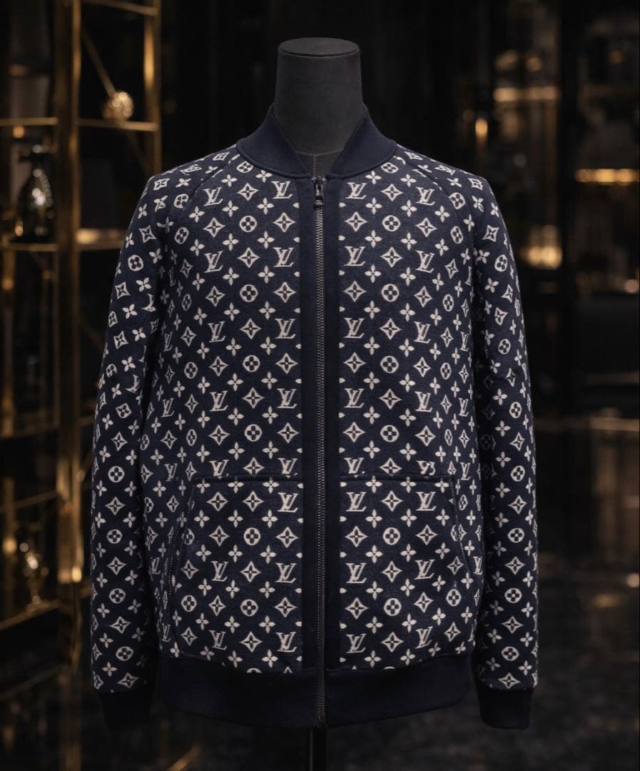 ルイヴィトン　モノグラム　スウェット　リバーシブル　XXL ジャケット　本物