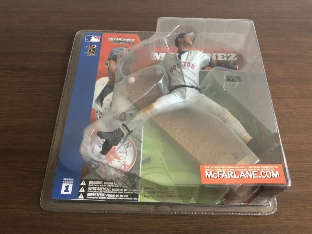 【未開封】「ペドロ・マルティネス（アウェイ） #45 ボストン・レッドソックス」 レッドソックスのレジェンド、ペドロ・マルチネス氏がフアン・ソトの