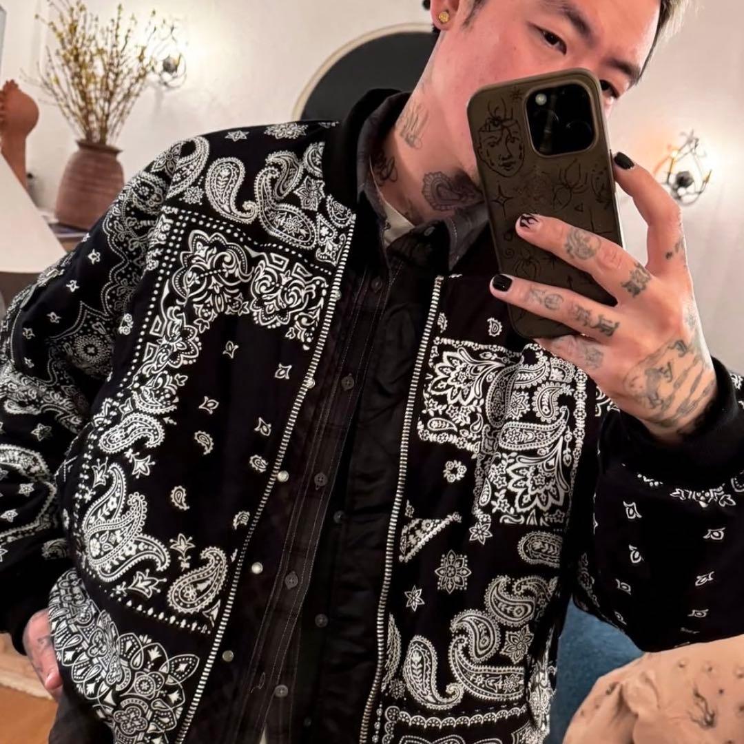 MIYAGI HIDETAKA バンダナ MA-1リバーシブルボンバージャケット - メルカリ