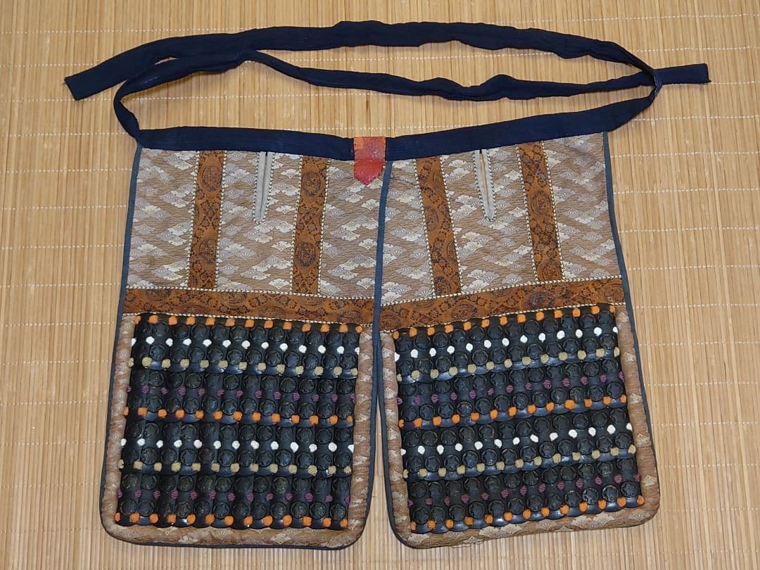 ◎週末限定値引中◎等身大海老胴沢瀉威半懸二枚胴具足＆鎧通刀＆扇子付