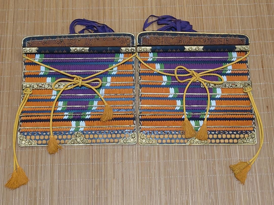 ◎週末限定値引中◎等身大海老胴沢瀉威半懸二枚胴具足＆鎧通刀＆扇子付