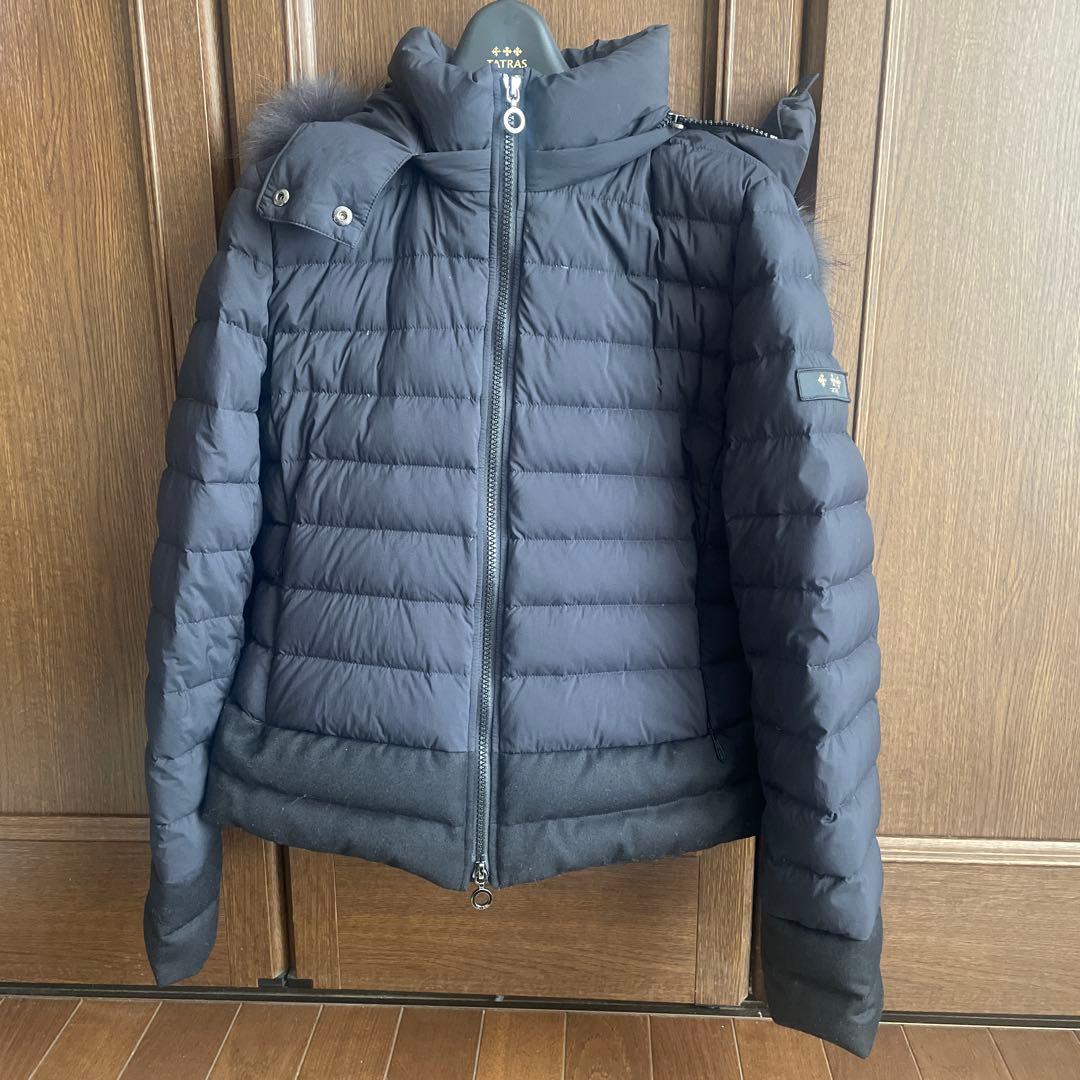 TATRAS 黒 ダウンジャケット ファー付き