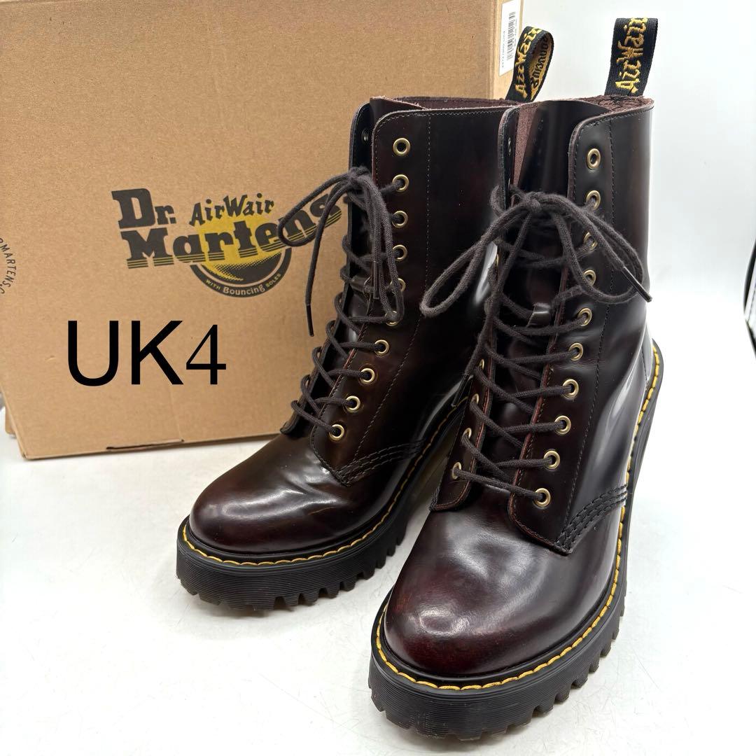 希少✨ ドクターマーチン KENDRA 厚底 【UK4】 バーガンディ レザー