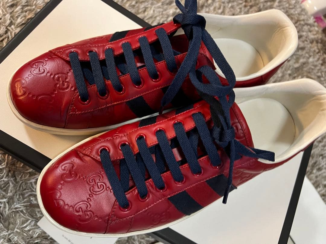 グッチ　美品　スニーカー　エース 26cm 7 1/2