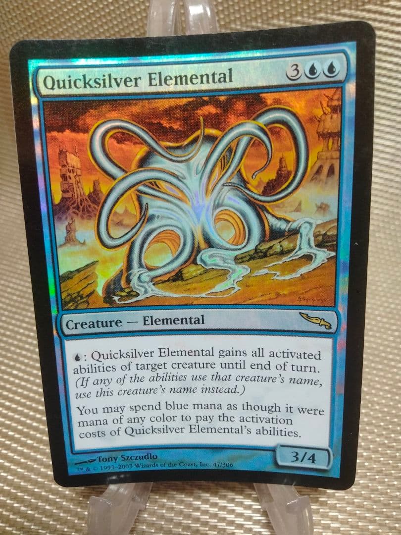 ミラディン foil 水銀の精霊 英語 1枚　MTG