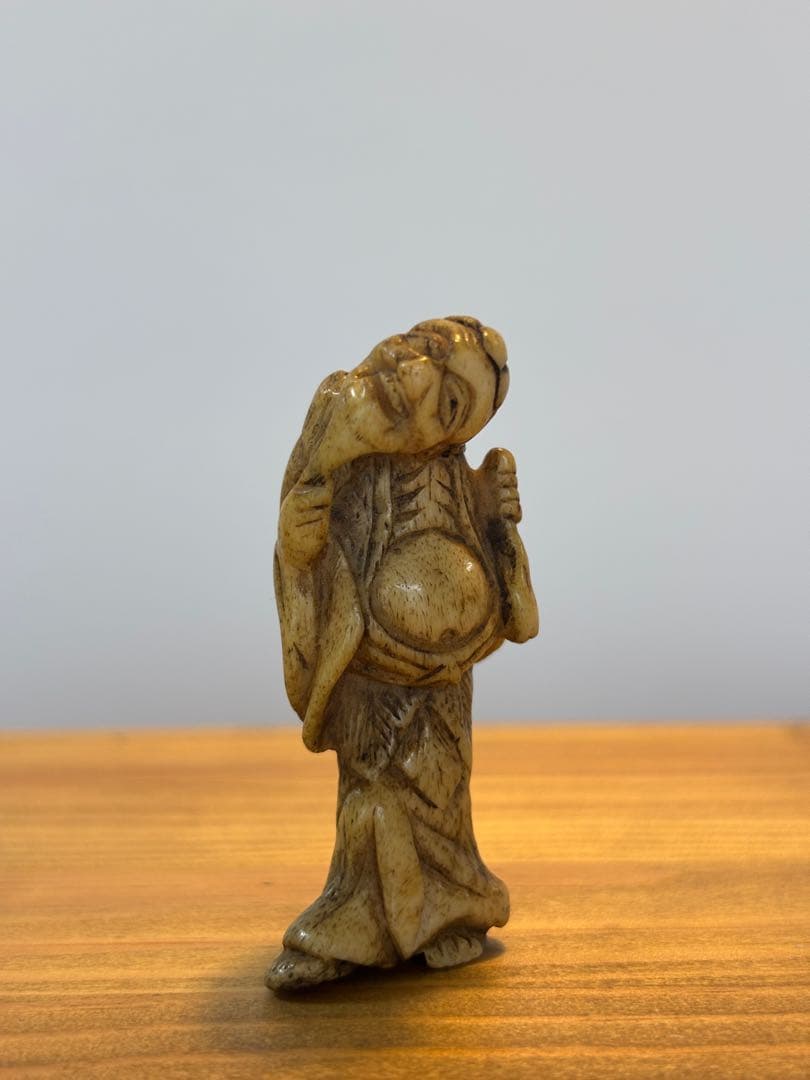 【希少】江戸時代〜明治時代　根付 仙人　アンティーク　印籠