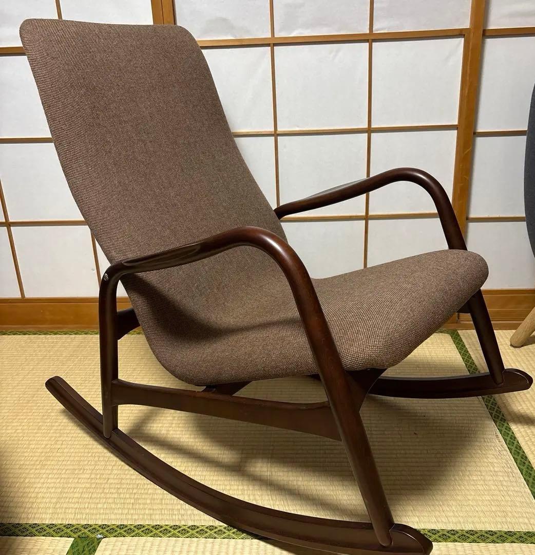 c*a様 （最終値下）秋田木工　ブラウン ロッキングチェア　椅子　家具　高級