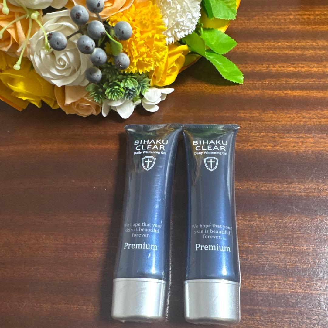 BIHAKU CLEAR Premium ビハククリアプレミアム 50g 2個 公式】シミ対策オールインワン美白ゲルクリーム ビハククリア