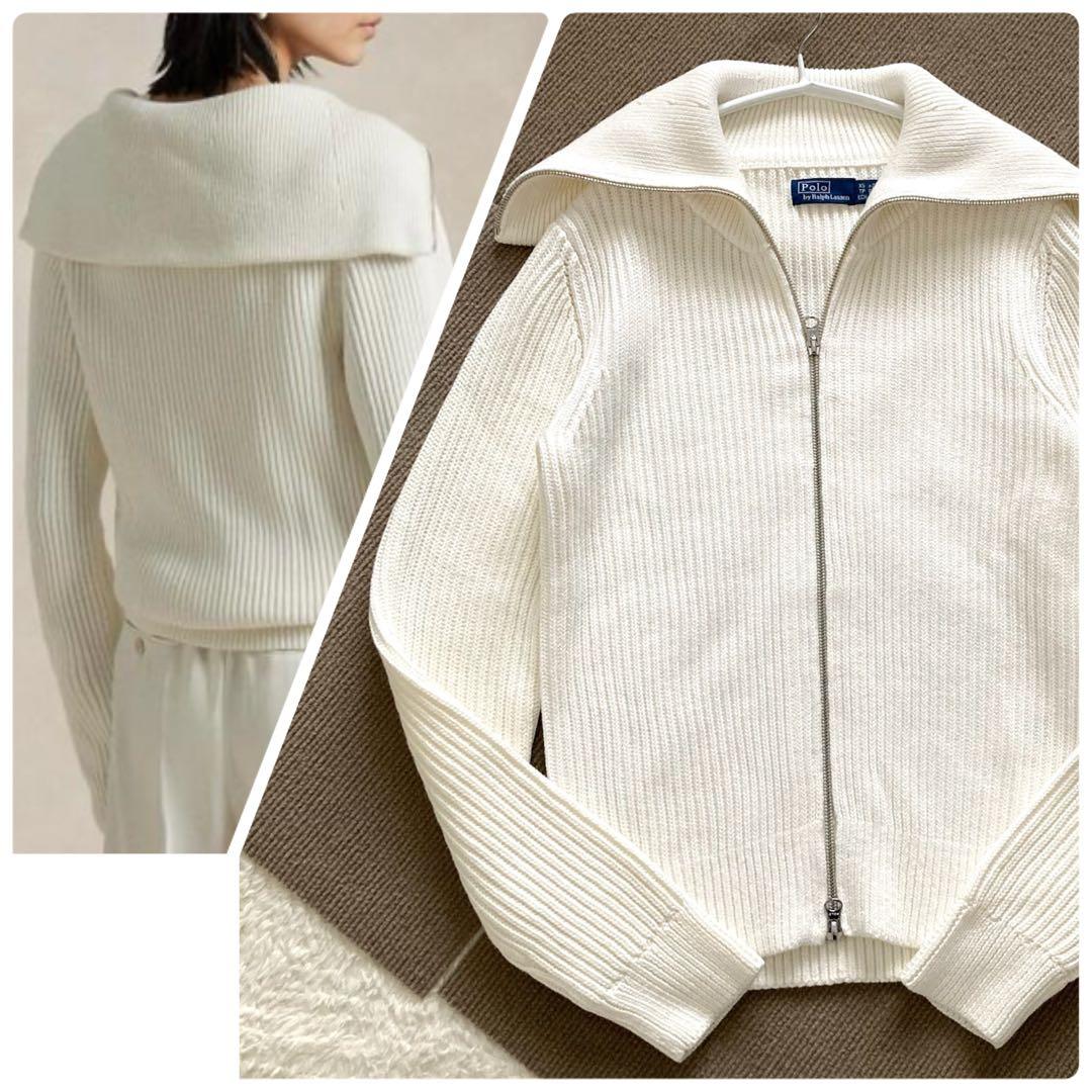 美品 2024年製 ポロ ラルフローレン ドライバーズ ニット カーディガン