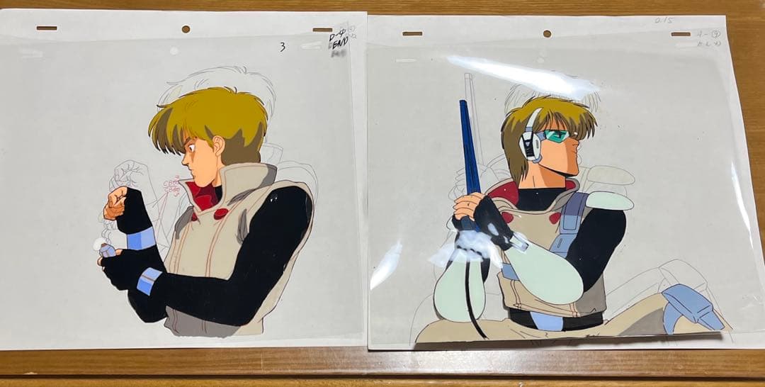 赤い光弾ジリオン チャンプ セル画 2枚セット