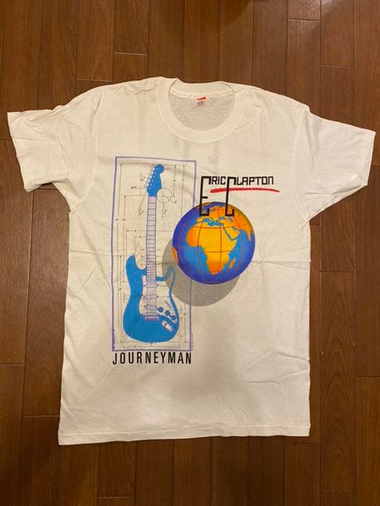 ERIC CLAPTON JOURNEYMAN TOUR 1990 Tシャツ L ERIC CLAPTON JOURNEYMAN TOUR 1990 Tシャツ L Original vintage 1990
