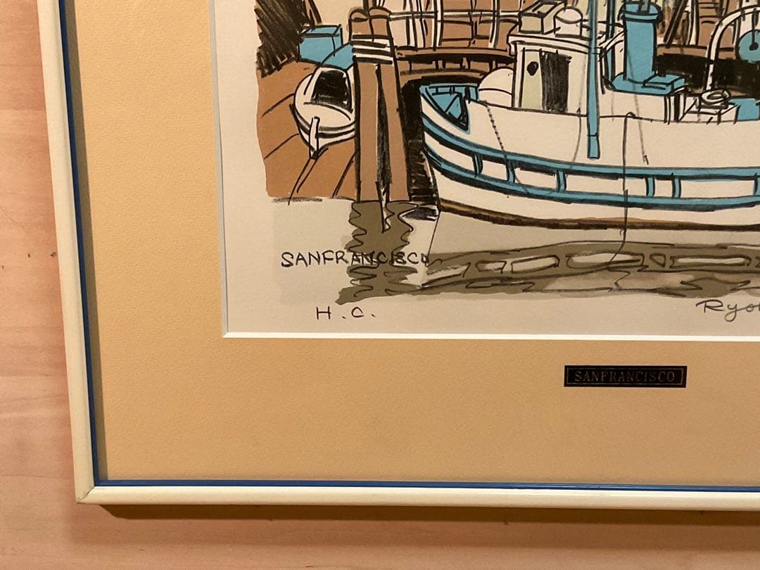 オレンジ梟さま専用 柳原良平「SANFRANCISCO 」リトグラフ直筆サイン有