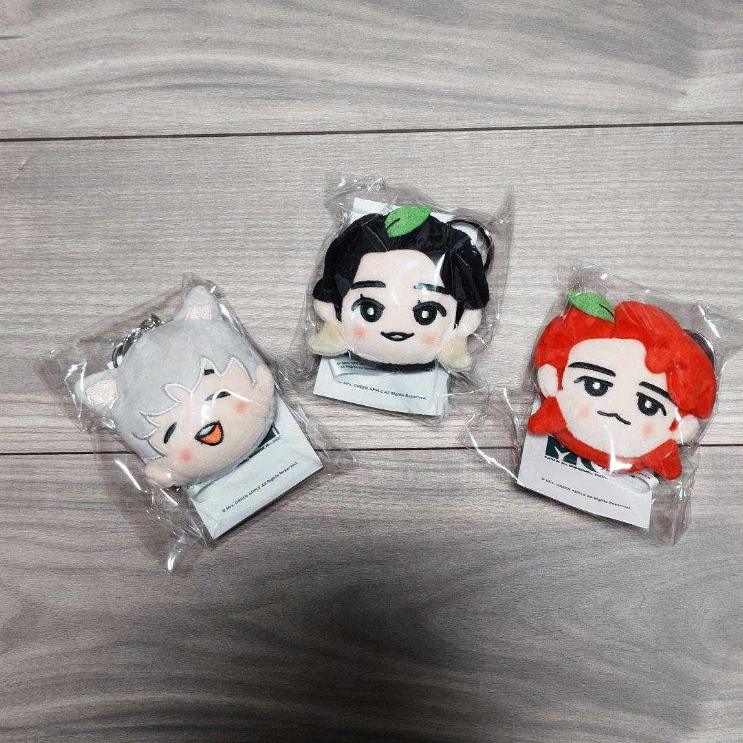 新品未使用】Mrs.GREEN APPLE ぬいぐるみキーホルダーセット - メルカリ