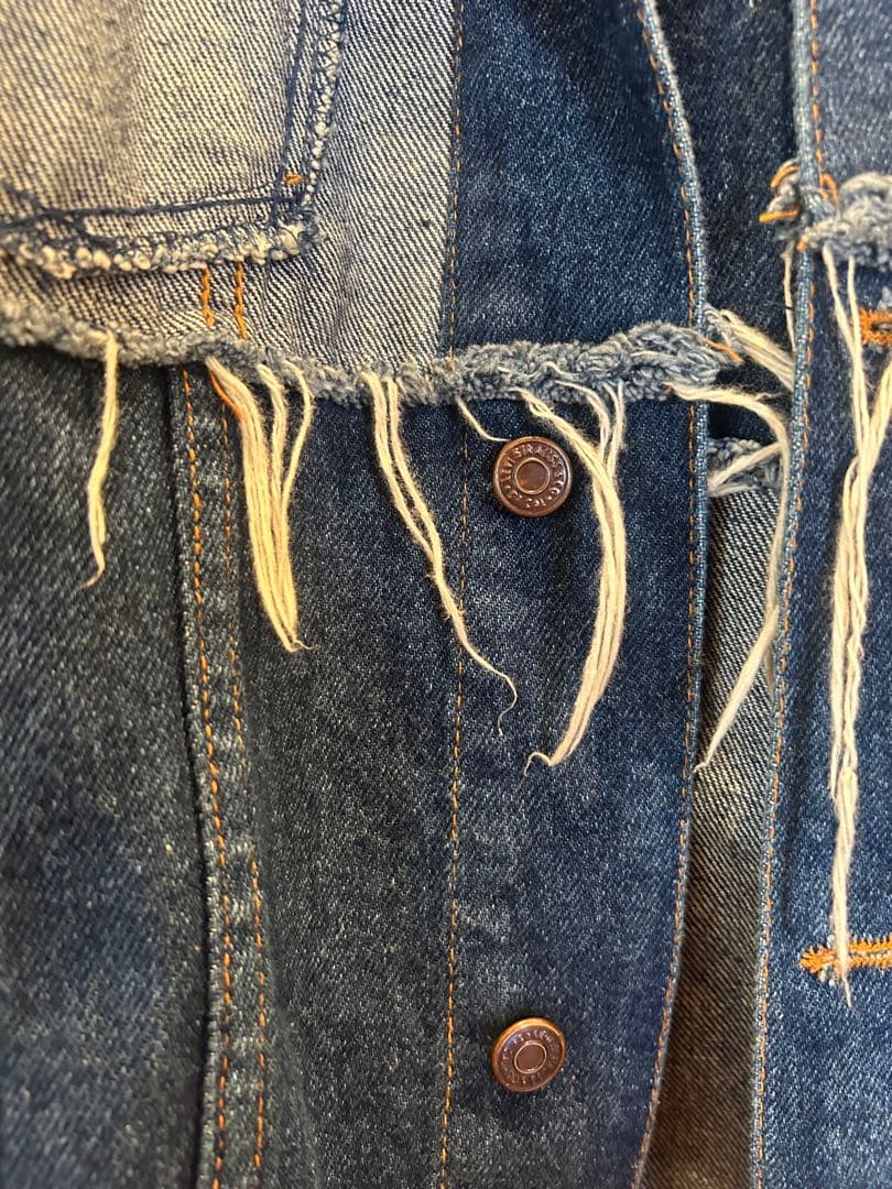 Freada Vintageリバーシブルリメイクデニムジャケット - メルカリ