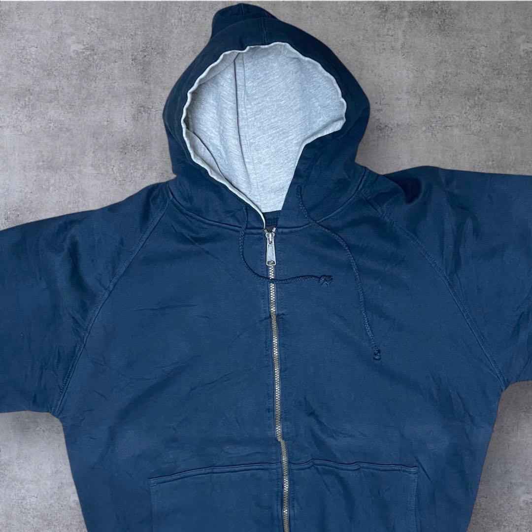 CANYONGUIDE 90sジップアップパーカー裏サーマルダブルフェイスナス紺