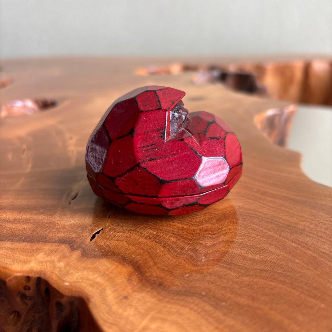 達磨香合 山中象堂作 一刀彫 茶道具 共箱 - メルカリ