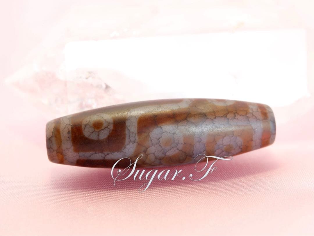 九眼天珠 Lucky365 日本製 職人の手作り 九眼天珠 アイリスクォーツ 水晶 12mm